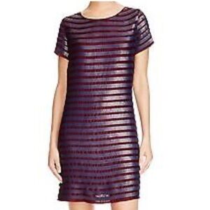 french connection purple sequin dress French Connection Beaded Mini Dress ,